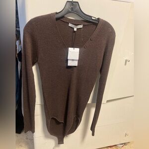 NWT Naked Cashmere bodysuit brown size Medium